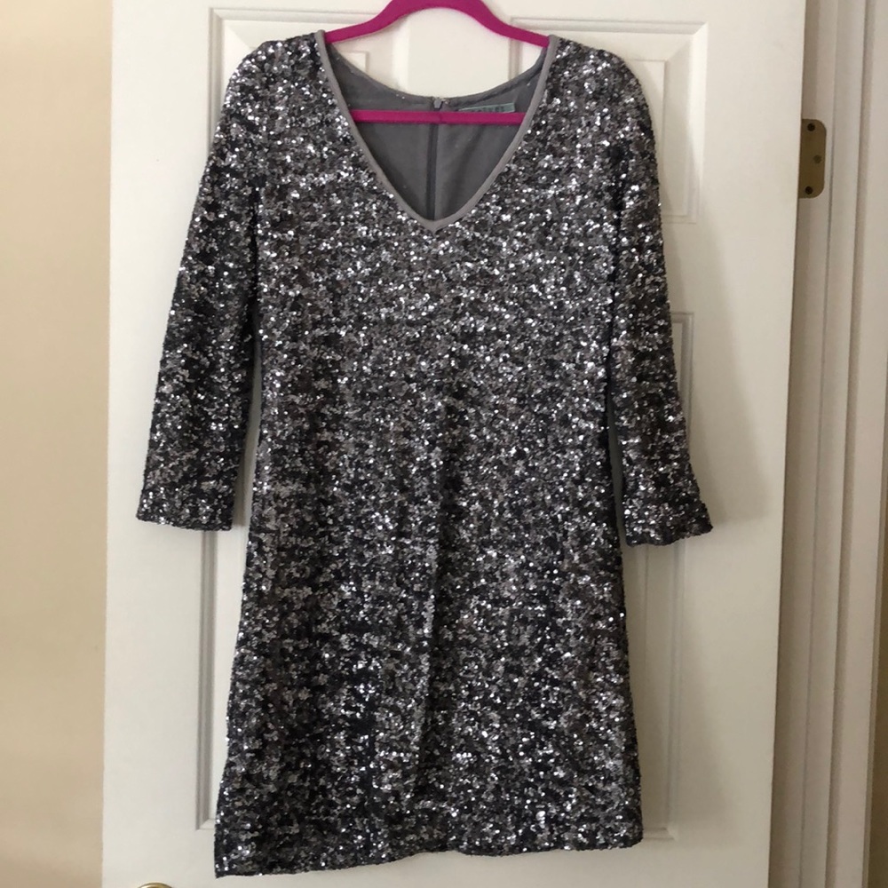 Silver sequin dress by Velvet